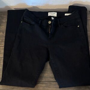 FRAME denim black jeans size waist 28